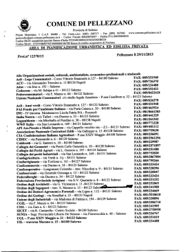 La convocazione - Ordine degli Ingegneri della Provincia di Salerno