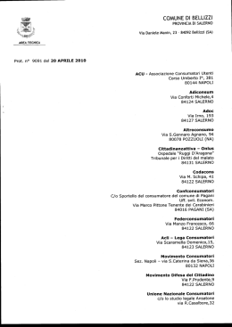 La convocazione - Ordine degli Ingegneri della Provincia di Salerno