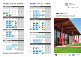 DAW Akademie - Calendario 2014-2015