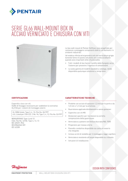 serie gl66 wall-mount box in acciaio verniciato e chiusura con viti
