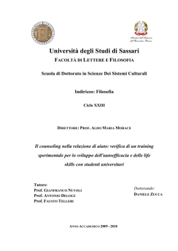Universit&agrave; degli Studi di Sassari