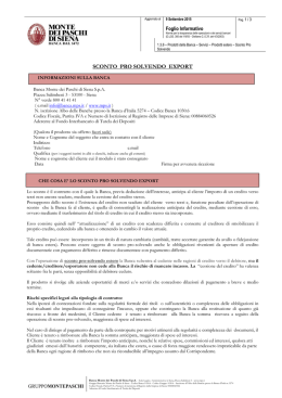 SCONTO PRO SOLVENDO EXPORT