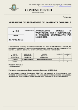 21/06/2012 - Comune di Stio