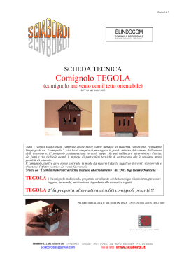 Comignolo TEGOLA - Unione Architetti
