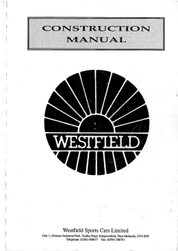Westfield Sportscars SEi Build Manual