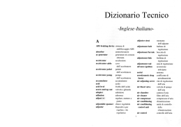Dizionario Tecnico