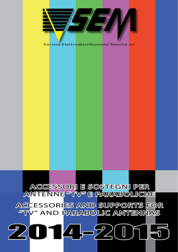 Sostegni ed accessori per antenne &ldquo;TV&rdquo;