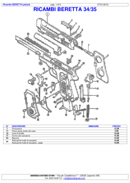 RICAMBI BERETTA 34/35 - armeria davide guidi