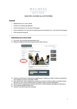 Istruzioni per accedere alla nuova piattaforma