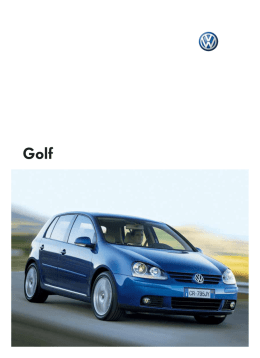 Scarica il catalogo della GOLF V in