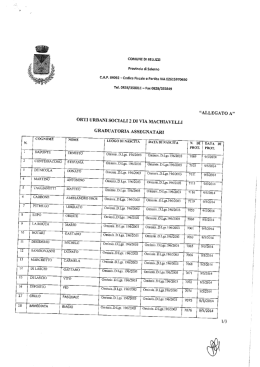 Page 1 COM UNE DI BELLIZZI Provincia di Salerno Tel. 0828