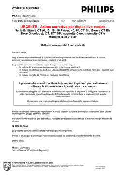 URGENTE - Azione correttiva per dispositivo medico