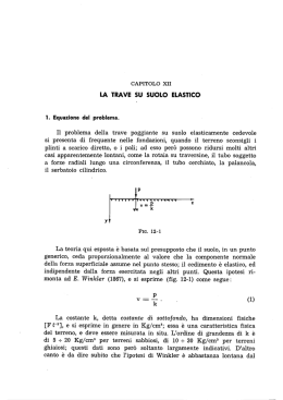 Capitolo 12 -La trave su suolo elastico