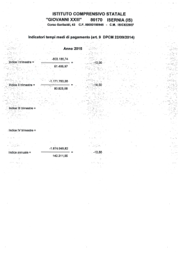 ISTITUTQ COMPRENSIVO STATALE "GIOVANNI XXIII" 86170