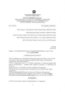 ISTITUTO COMPRENSIVO &ldquo;Murmura&rdquo; 89900 VIBO VALENT|A