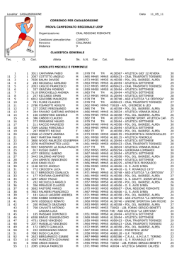 totale - ASD Atletica Settimese