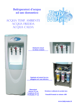 Refrigeratori d`acqua ad uso domestico Acqua Temp