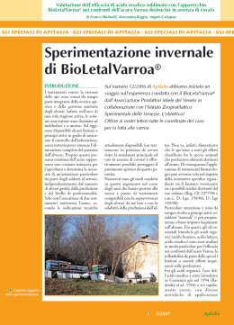 Valutazione dell`efficacia di acido ossalico