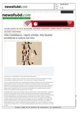 Villa Castelbarco, Vaprio d`Adda. Alta Qualit&agrave;: eccellenze e