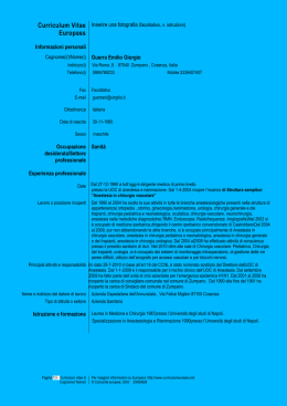 Curriculum Vitae Europass