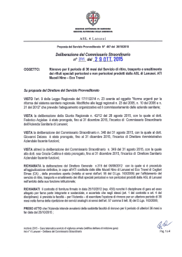 Deliberazione del Commissario Straordinario N. 391