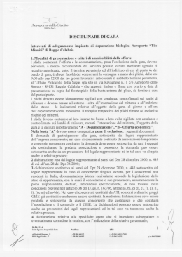 Disciplinare (Pdf 2 MB) - Aeroporto dello Stretto