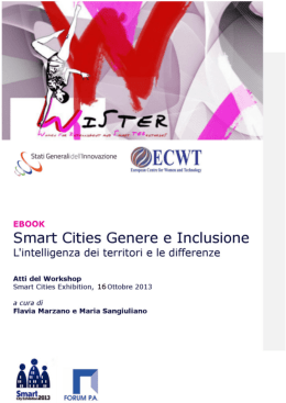 Smart cities Genere e inclusione