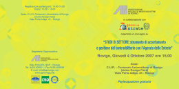 “STUDI DI SETTORE: strumento di accertamento e gestione del