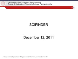 Scifinder - Polo di Scienze