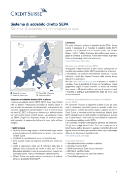 Sistema di addebito diretto SEPA