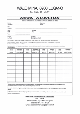 WALO MINA, 6900 LUGANO