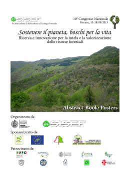 10° Congresso SISEF - Abstract Book Posters