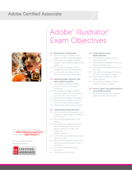 Adobe® Illustrator® Exam Objectives
