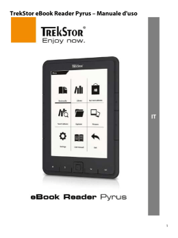 Manuale d`uso - eBook Reader Pyrus