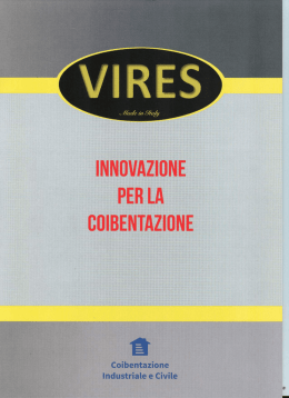INNOVAZIONE PER LA COIBENTAZIUNE