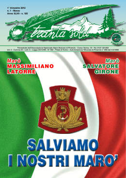 Marzo 2012 - Sezione Pinerolo - Associazione Nazionale Alpini
