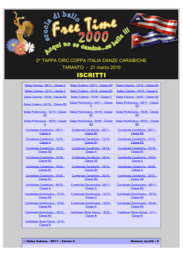 ISCRITTI - Freetime 2000