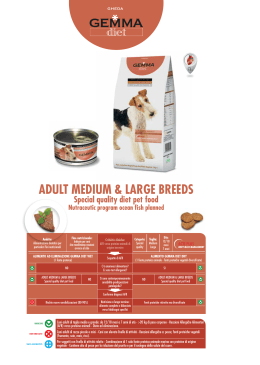 ADULT MEDIUM & LARGE BREEDS Special quality diet