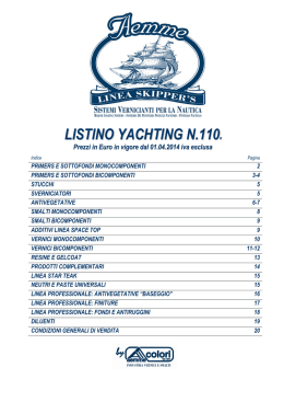 LISTINO YACHTING N.110