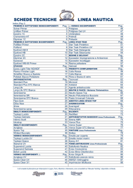 SCHEDE TECNICHE LINEA NAUTICA