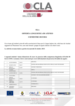 Avviso Risultati Placement 4_11 Ottobre _Suddivisione end