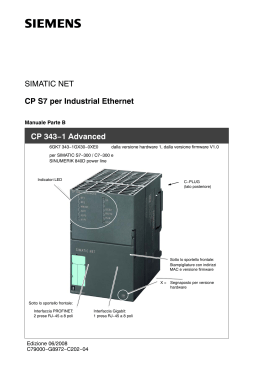 CP 343-1 Advanced - Siemens Industry Online Support