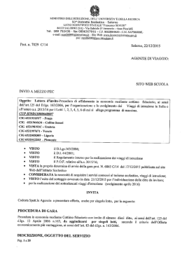 Lettera d`invito alle agenzie di viaggio