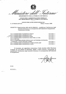 DIPARTIMENTO DELLA PUBBLICA SICUREZZA
