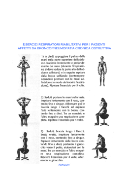 Esercizi respiratori riabilitativi per I pazienti affetti da