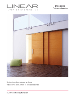 Sliding Wood Drag Doors - Linear Interior Systems