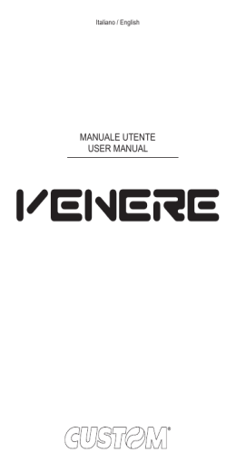 MANUALE UTENTE USER MANUAL