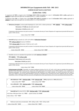 vademecum imu - tasi 2015 - Comune di Sant`Agata Li Battiati