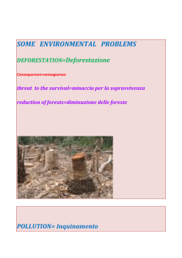 ENVIRONMENTAL PROBLEMS - CAUSES AND