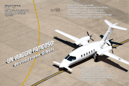 UN VIAGGIO FATICOSO: - Aeronautica Militare Italiana